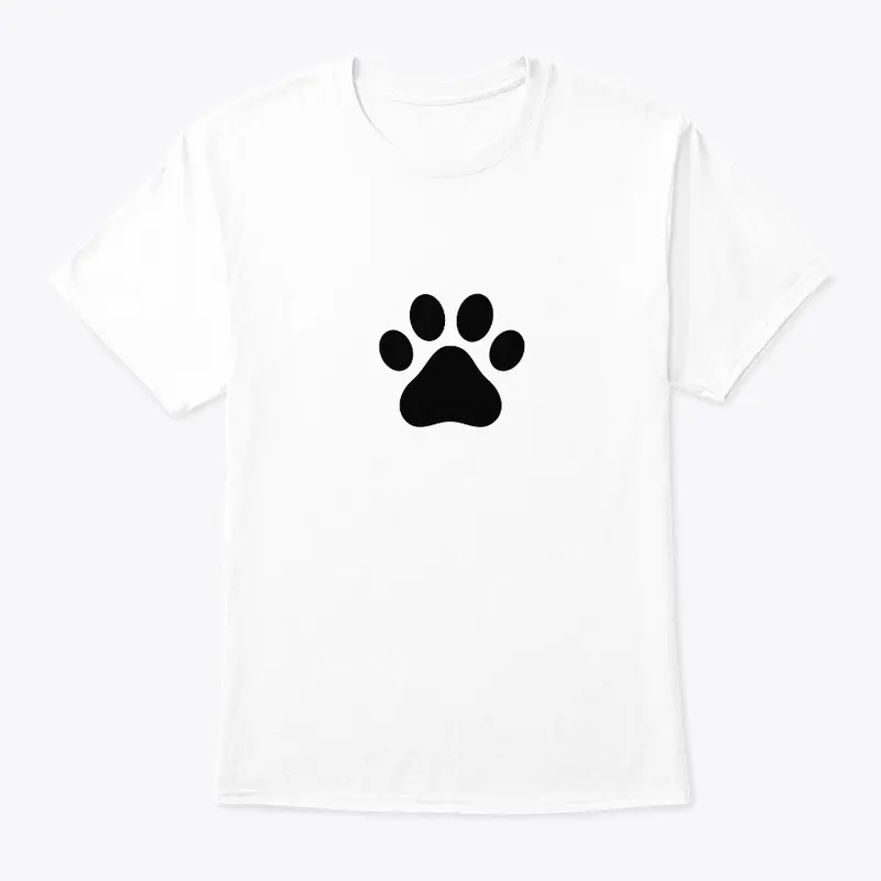 Cotton Tee Shirt for Men, Paw Tee Shirt